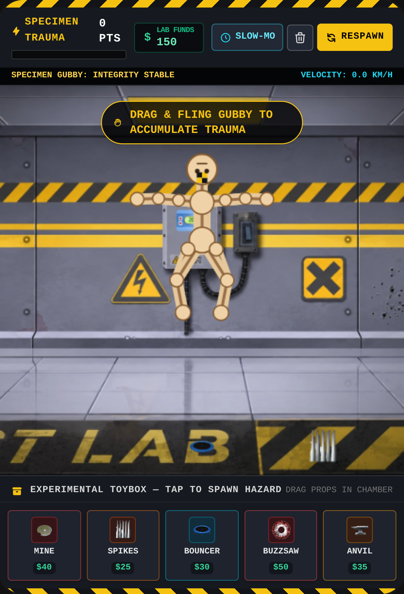 Warning, I wanted to make a satisfying game, but I didn't creepy about a karma cover