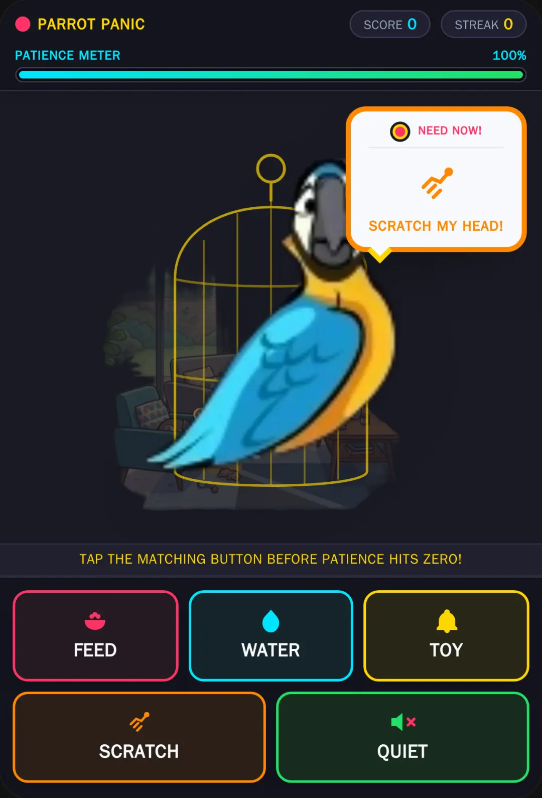 Parrot Panic: Jump Scare! Be careful it will jump scare you if you don't give it the right thing🙂 cover