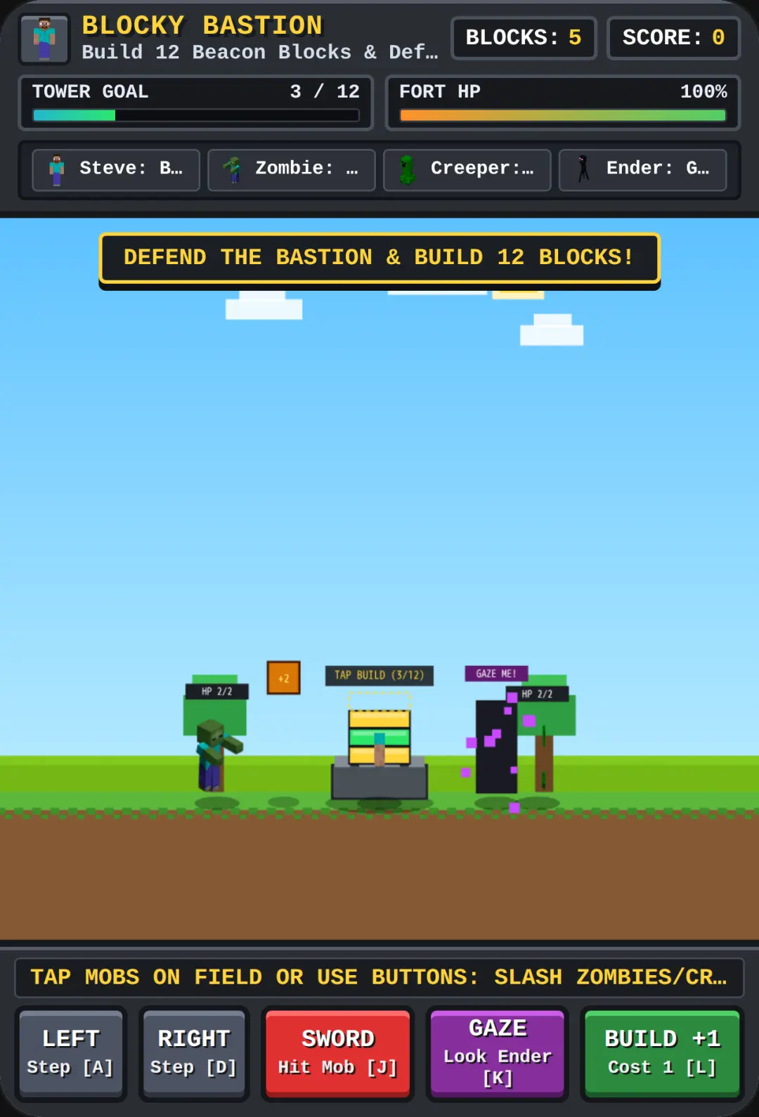 Blocky Bastion: Overworld Defense cover
