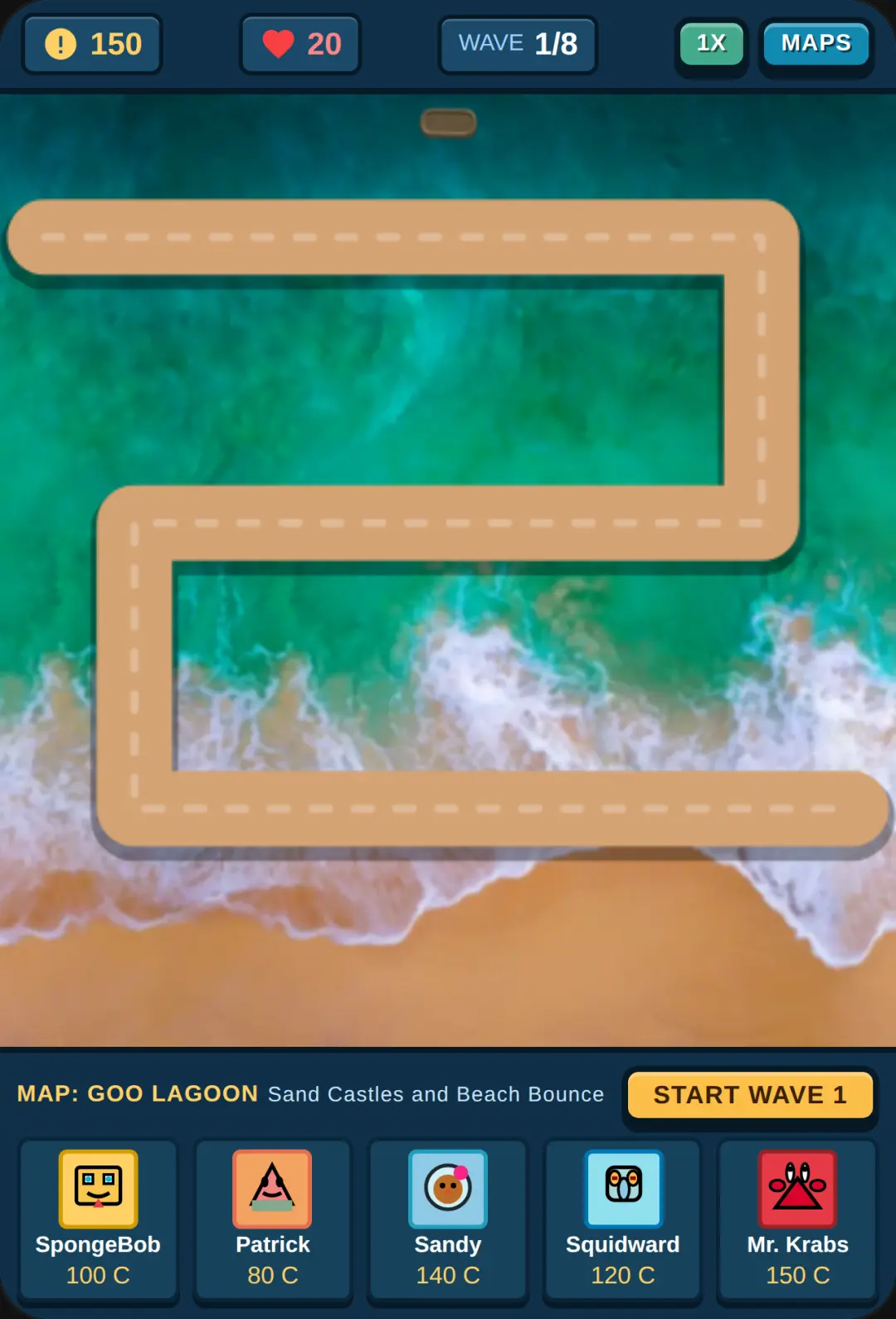 SpongeBob Blocky Tower Defense cover
