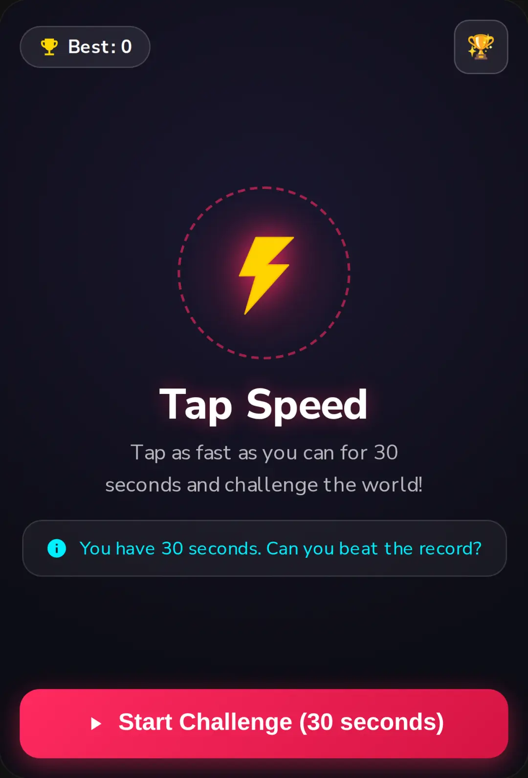 Tap Speed Challenge cover
