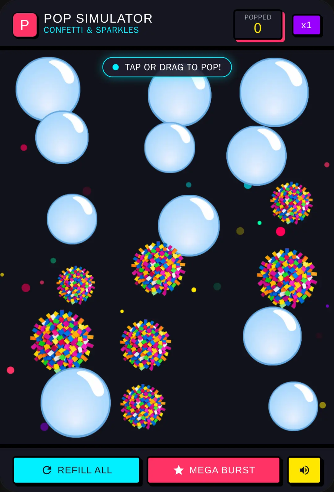 Confetti & Sparkle Popping Simulator cover