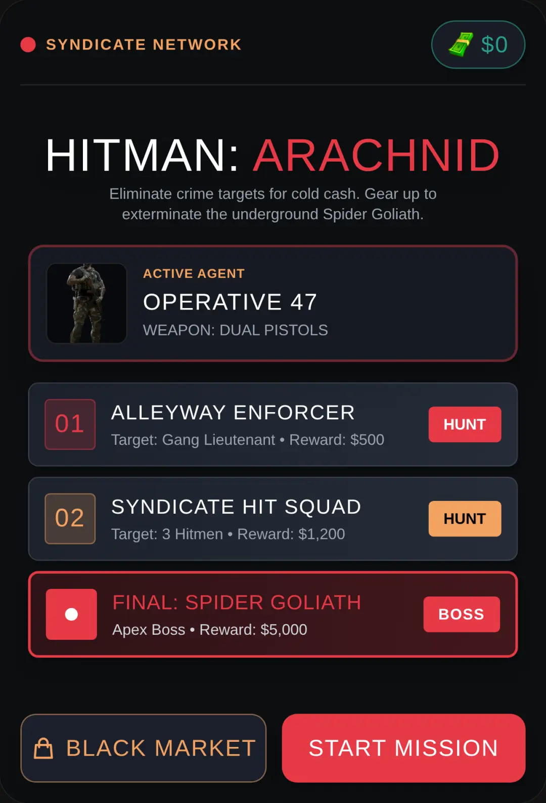 CONTRACT KILLER: ARACHNID SHOWDOWN cover