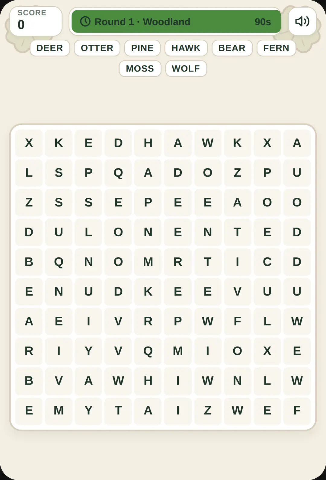 Nature Word Search cover