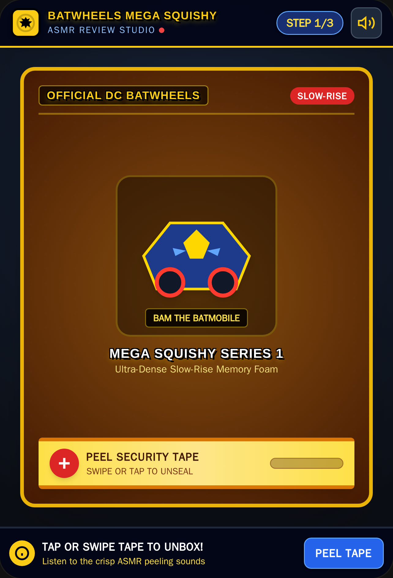 BatWheels Mega Squishy ASMR Unboxing cover
