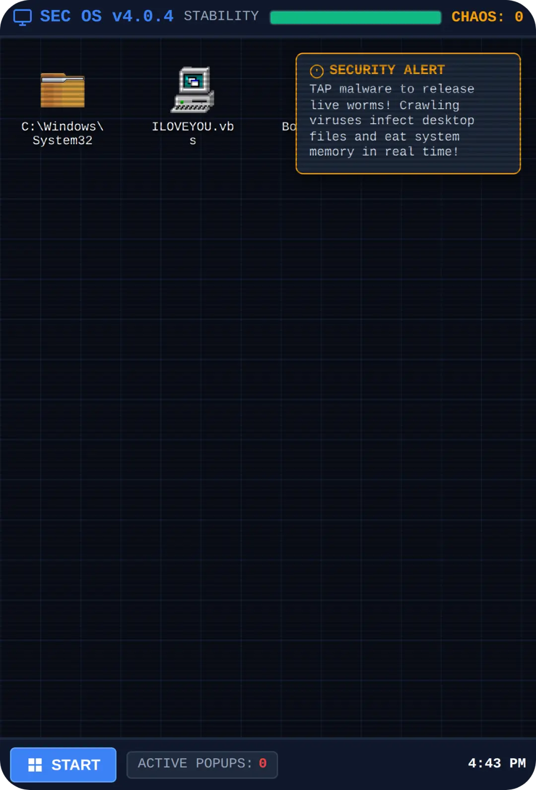 Sec OS: Virus Simulator cover