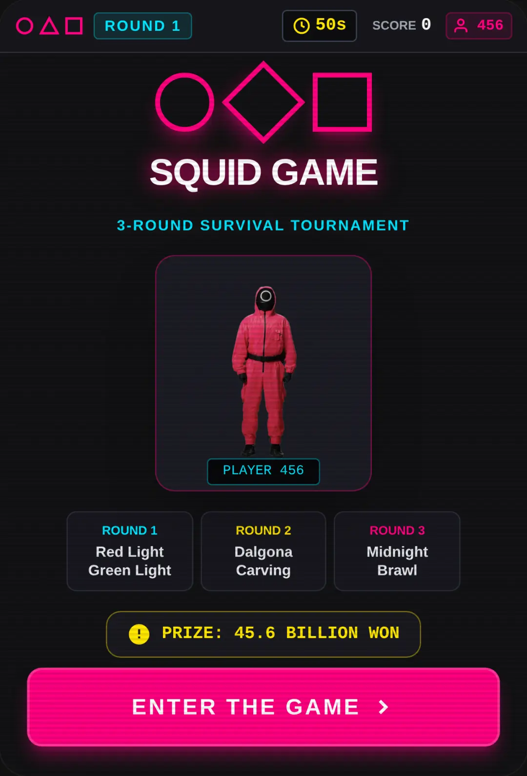 Squid Game: 3-Round Survival cover