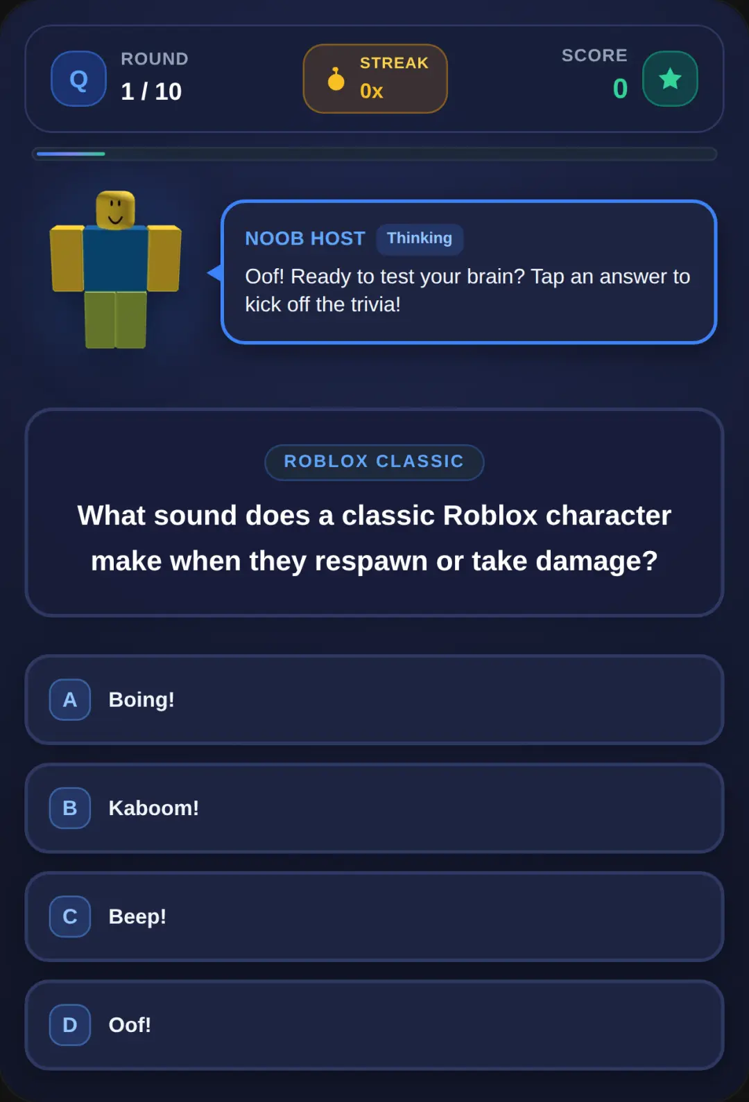 Noob Trivia Challenge cover