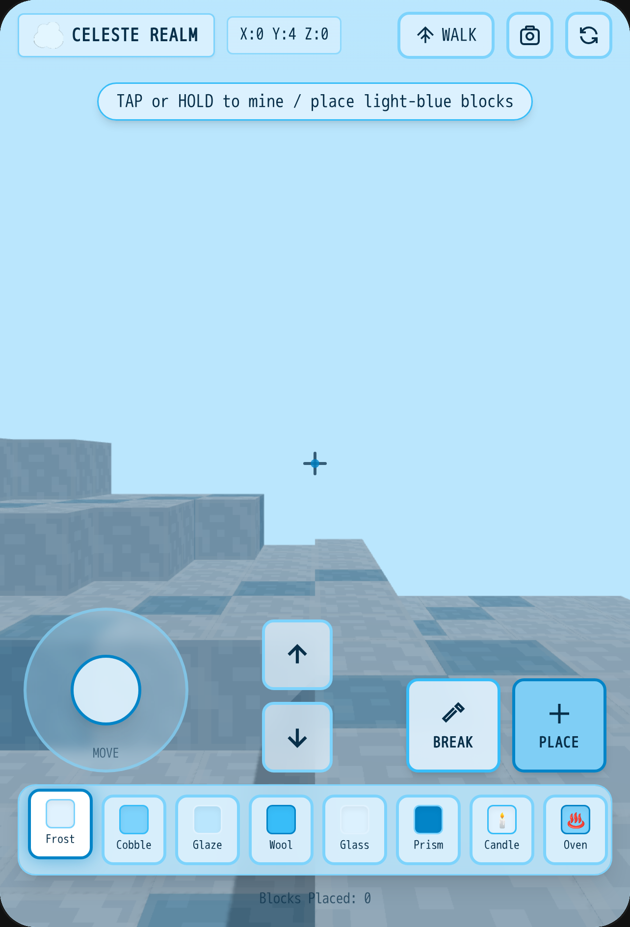 Ethereal Blue Voxel Realm cover