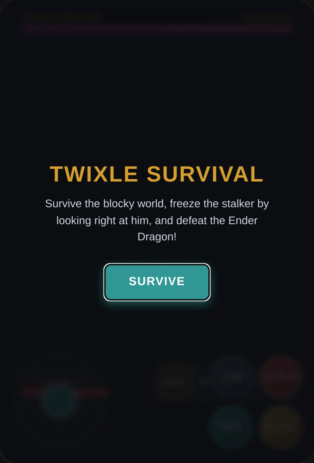 Twixxle Stalker - Minecraft Survival 3D cover