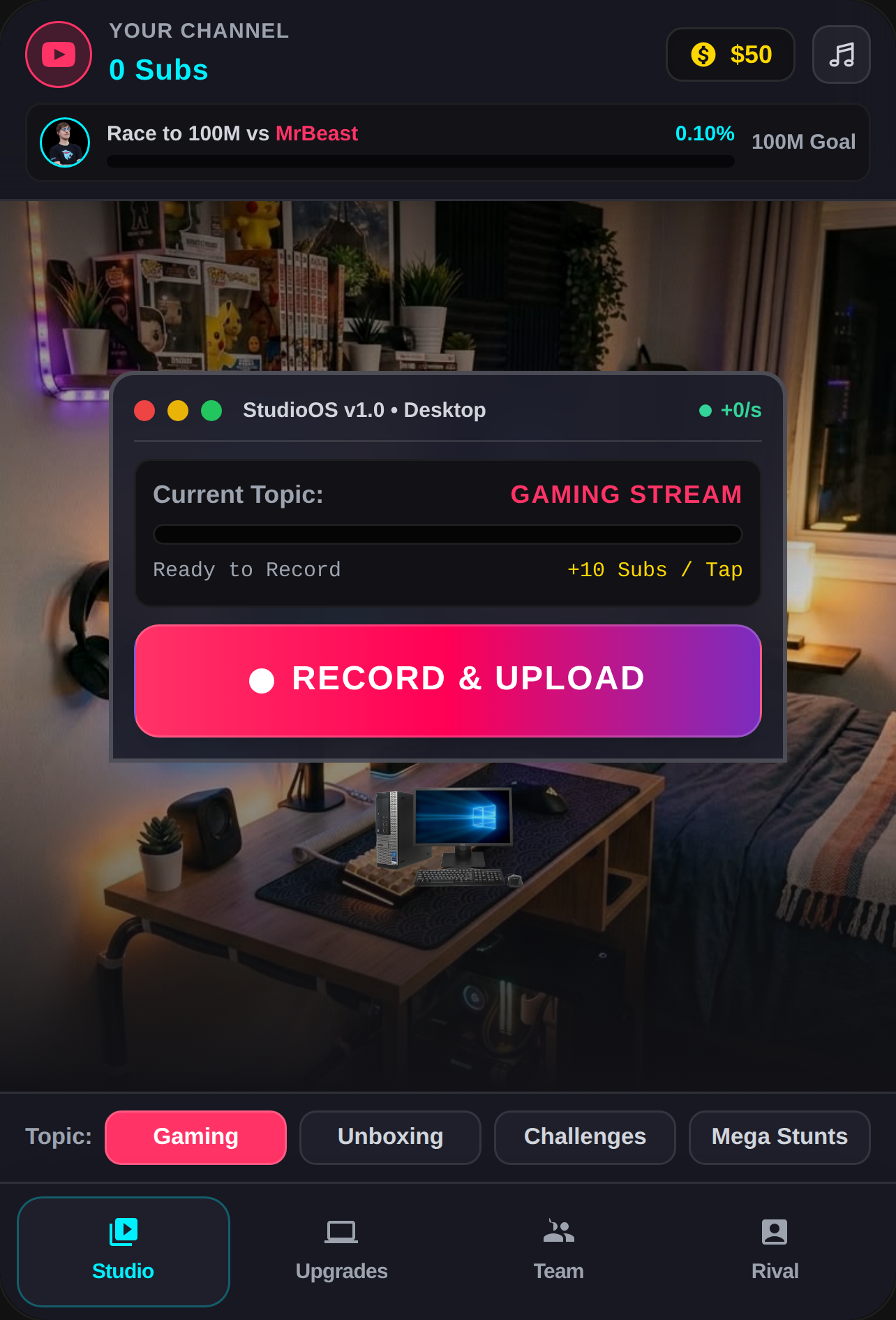 Streamer Tycoon: Road to 100M cover