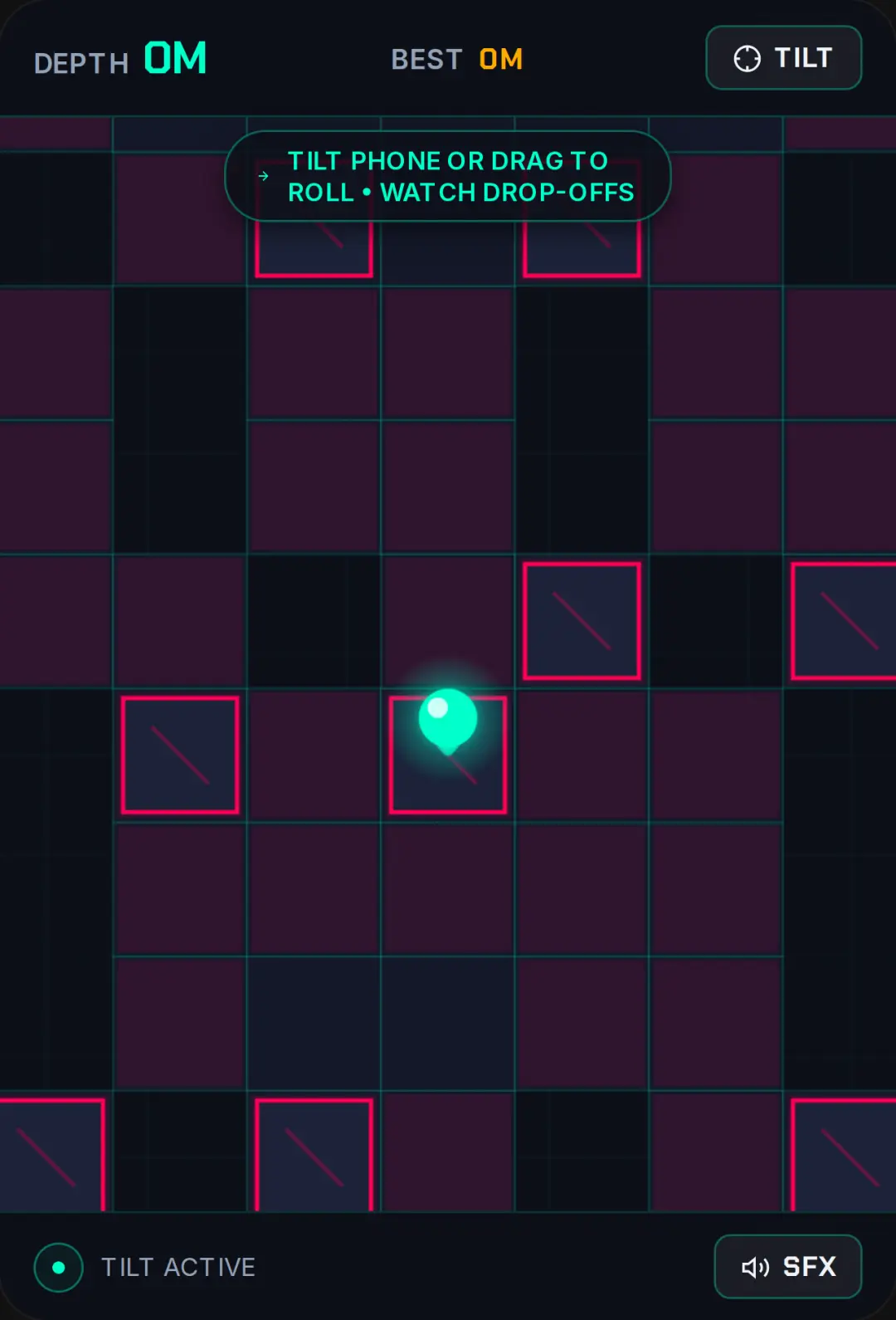 Neon Tilt Maze: Infinite cover