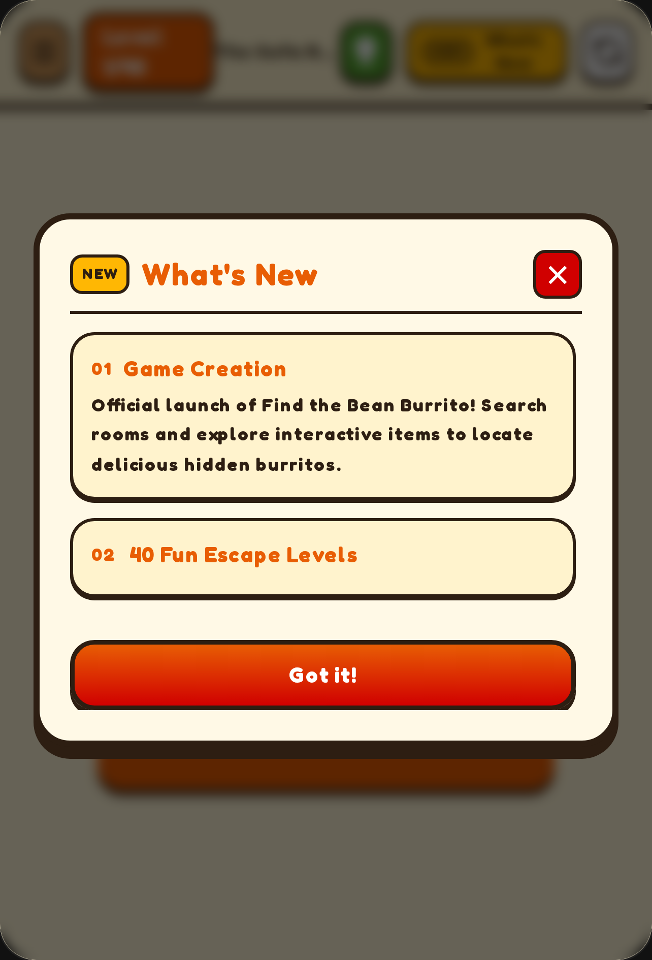 Find the burrito. cover
