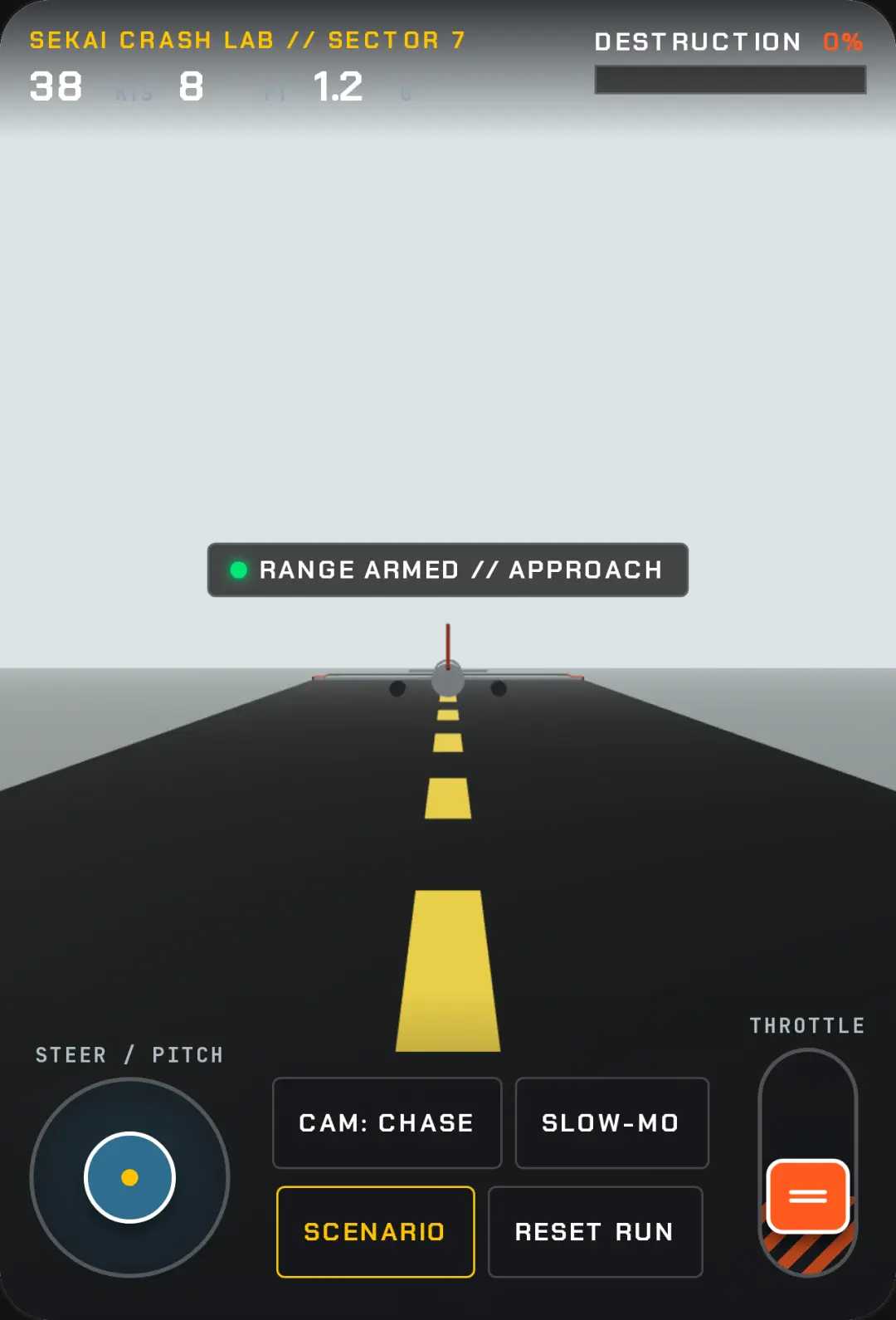 3D Plane Crash Simulator - Crash Test Facility cover