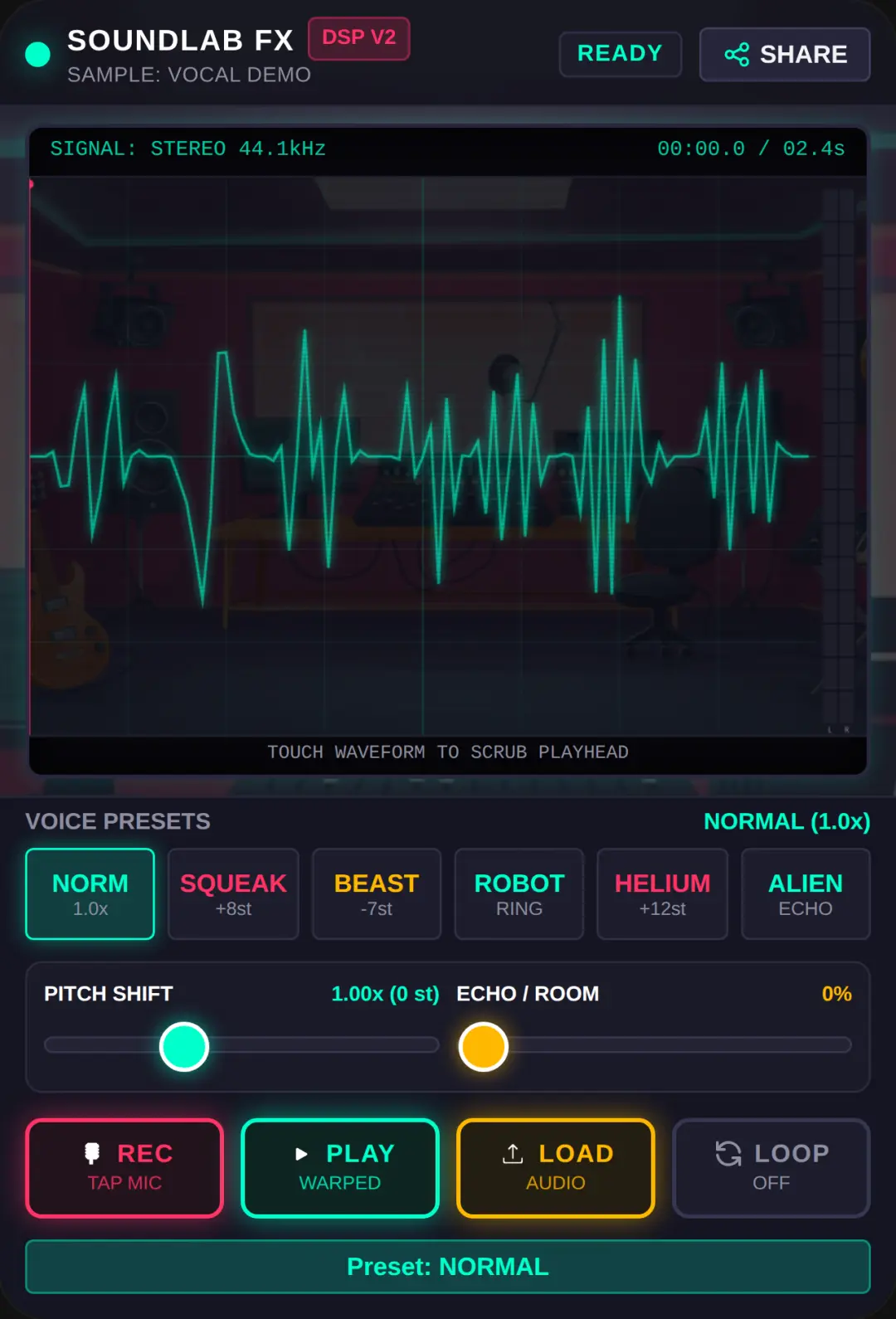 SoundLab FX — Pitch Shifter & Voice Studio cover