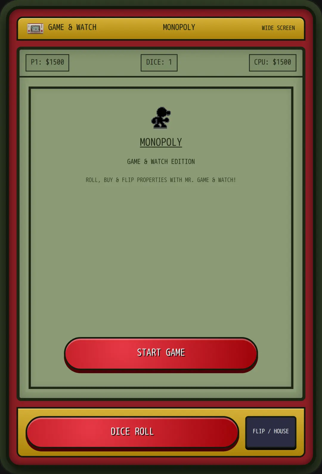 Game & Watch: Monopoly cover
