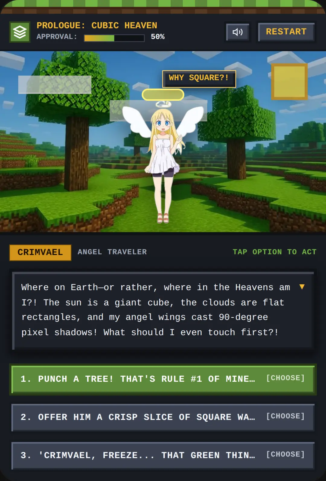 Crimvael in Minecraft: A Whimsical Voxel Tale cover