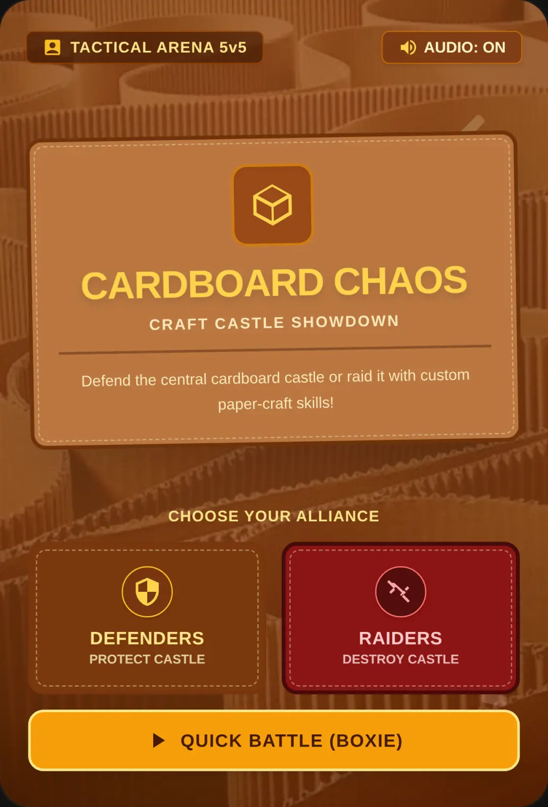 Guys the timer can't be lower idk why - Cardboard Chaos cover