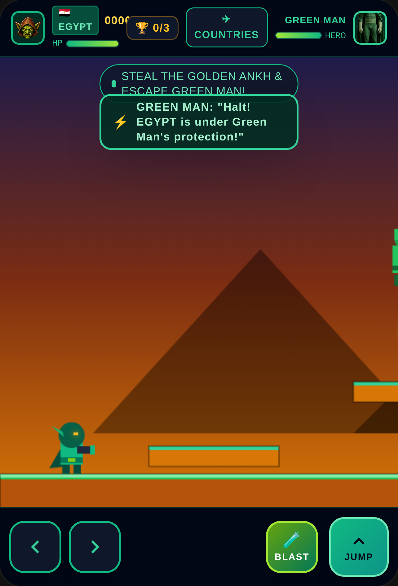 Green Man: World Tour Platformer cover