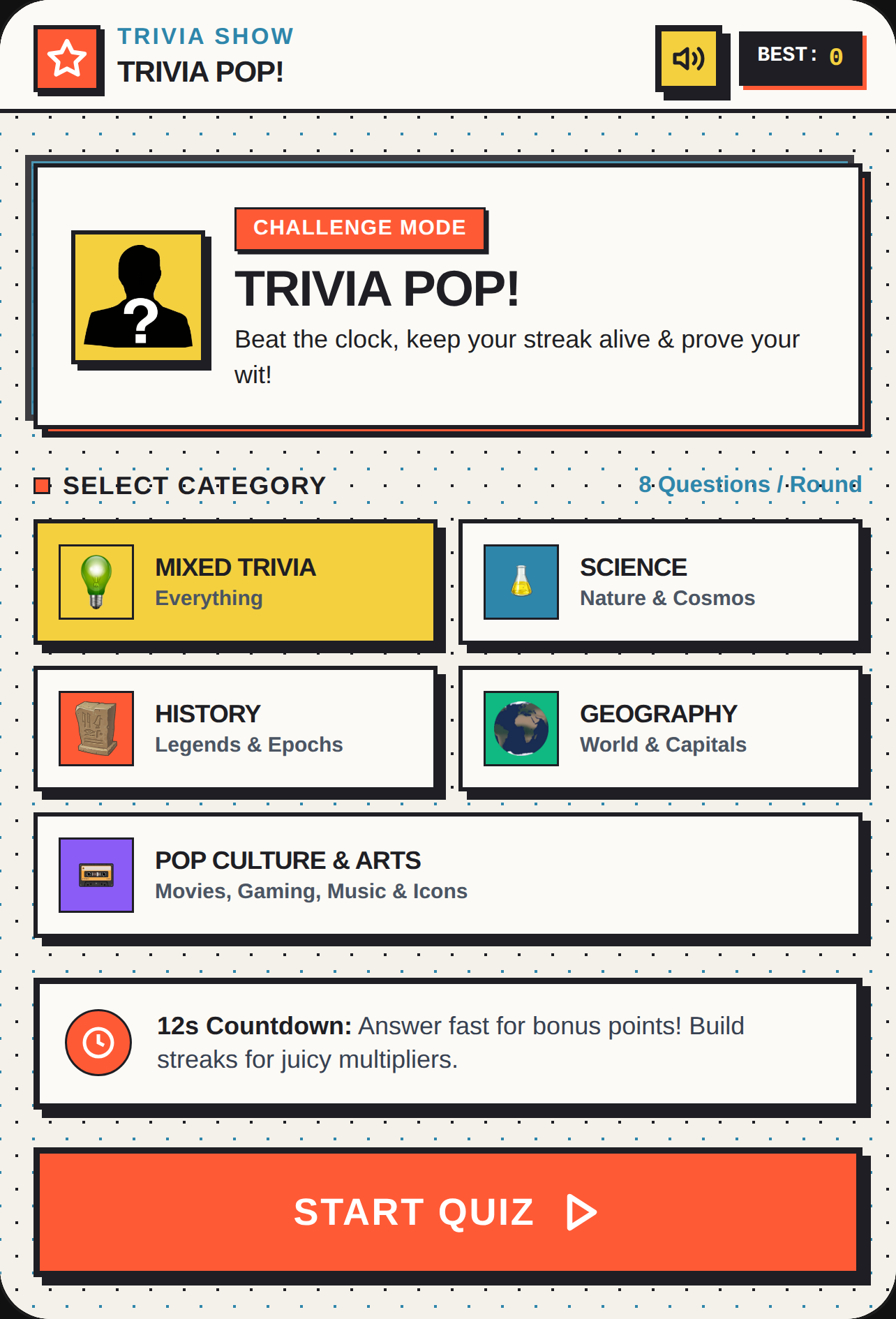 Arvin's Trivia Pop cover