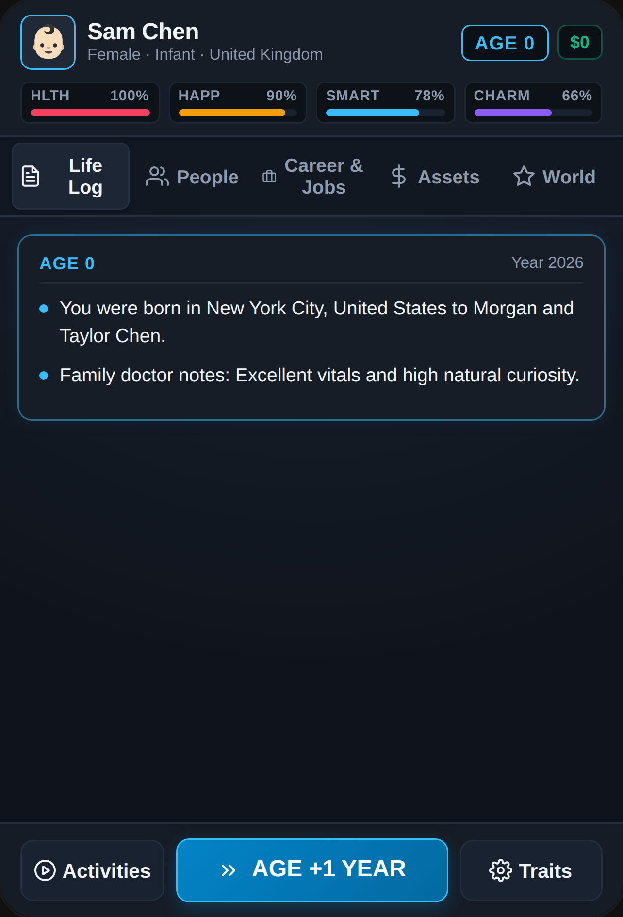 LifeForge — Life Simulation game (Bitlife) cover