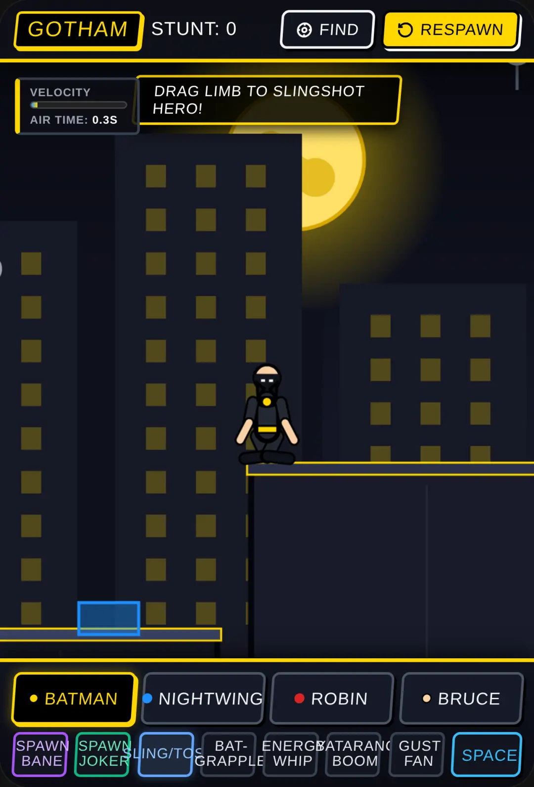 Bat-Family Rooftop Ragdoll Sandbox cover