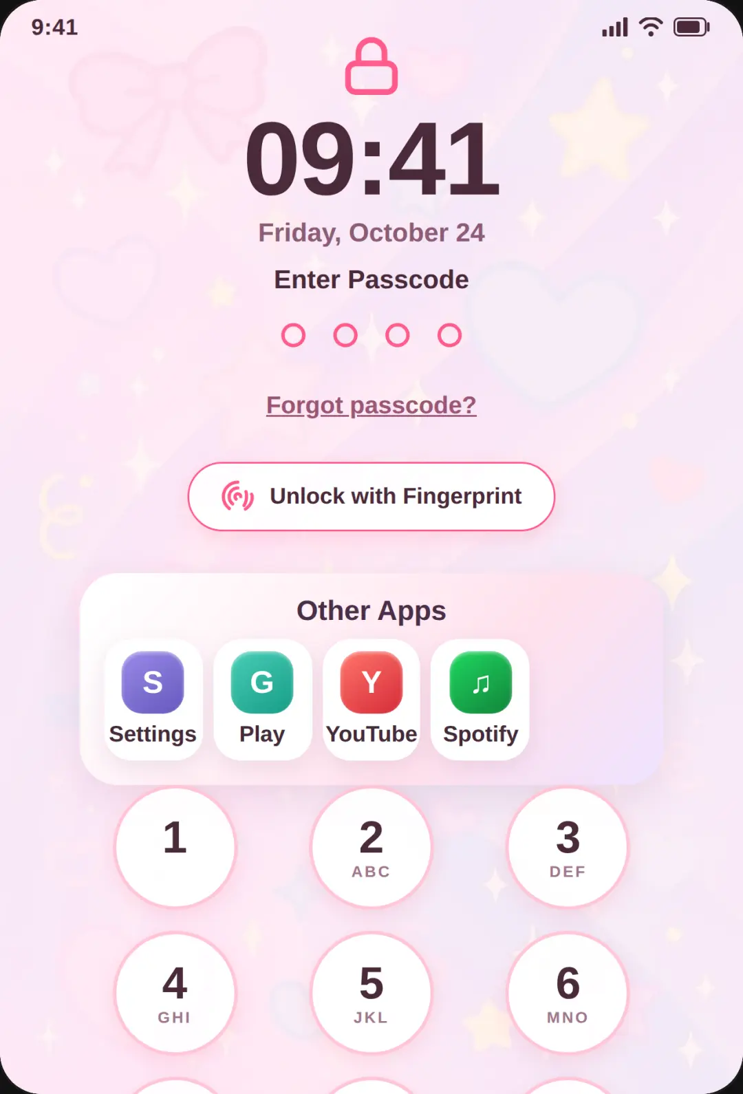 SweetChat - Cute Romantic Chat & Passcode cover