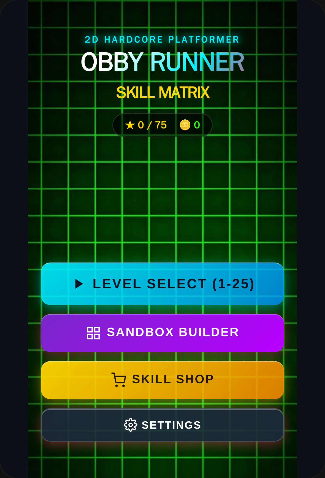 obby but there's.. skills? (What) cover