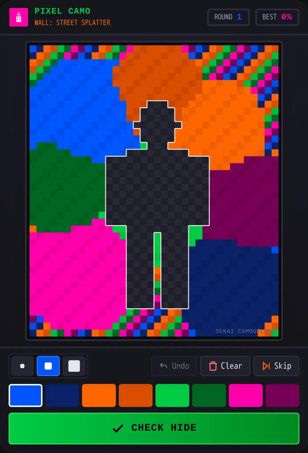 Pixel Street Camo cover