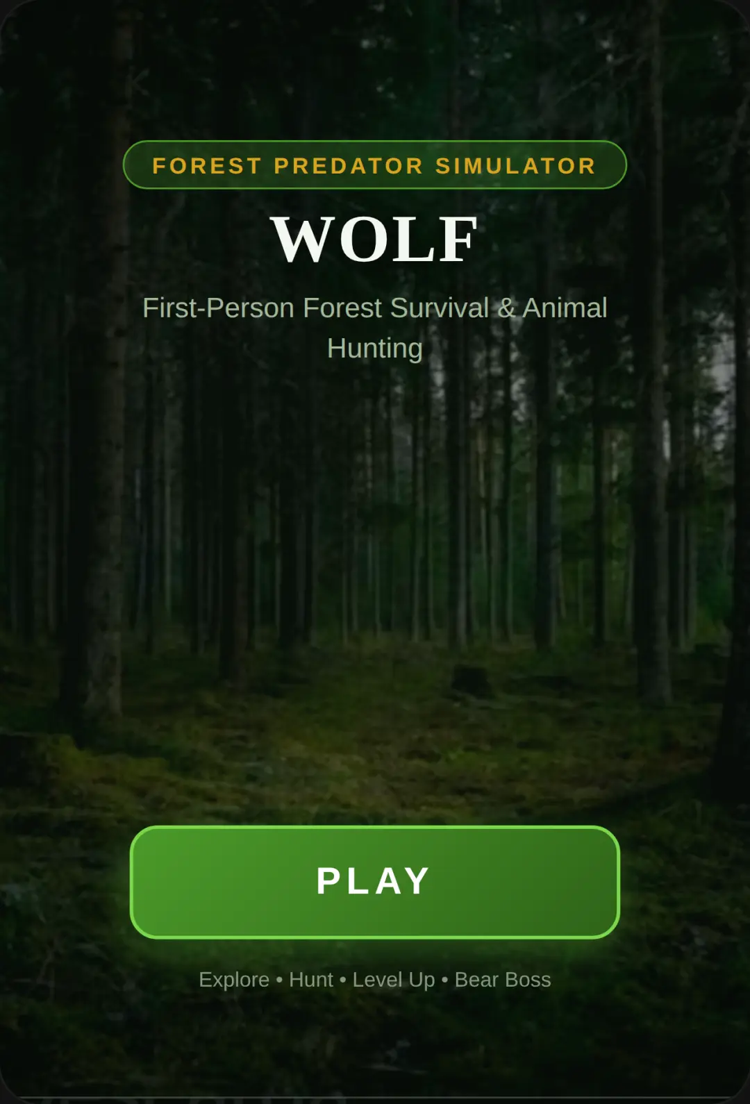Wolf: Forest Survival 3D cover