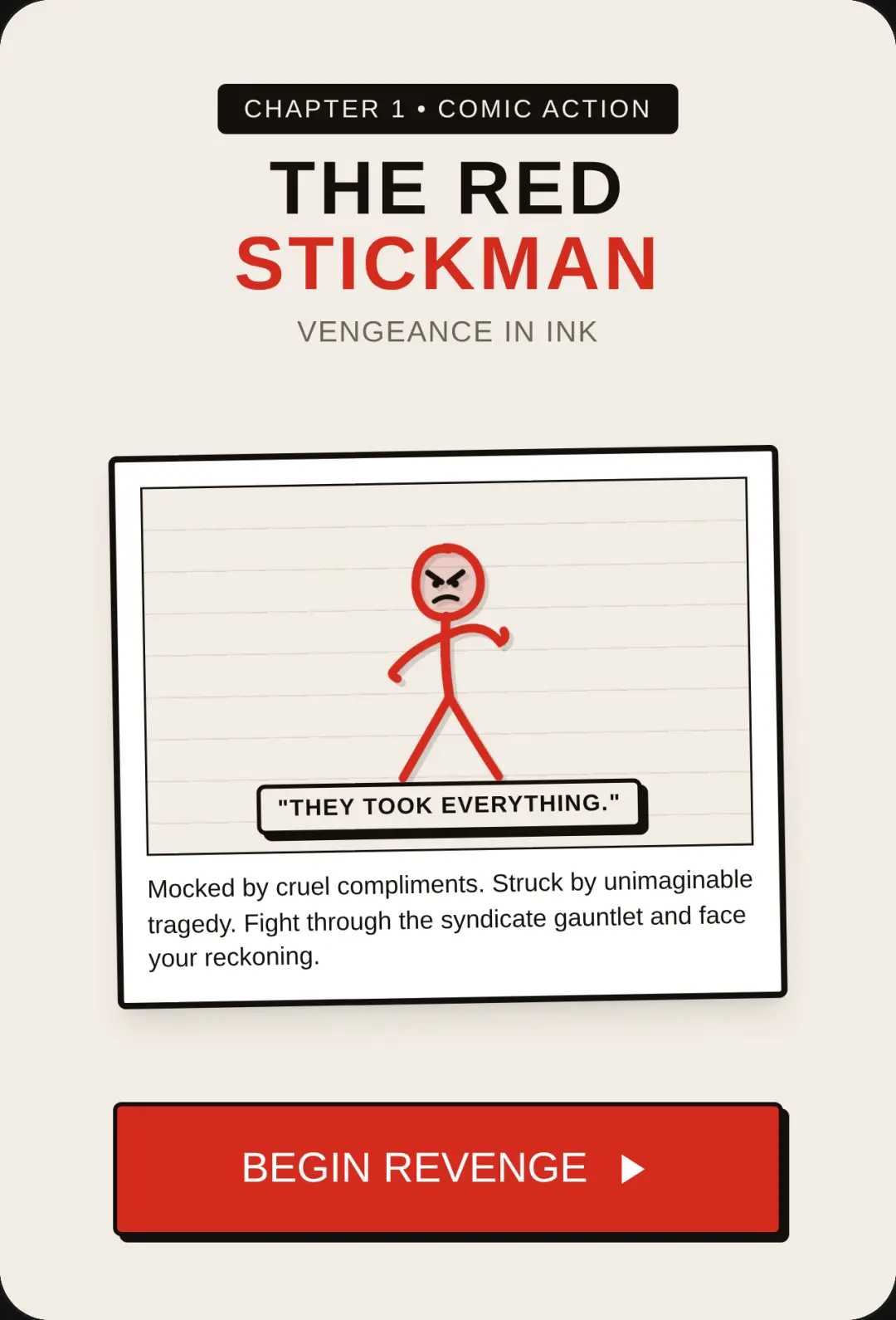 The Red Stickman: Revenge in Ink cover