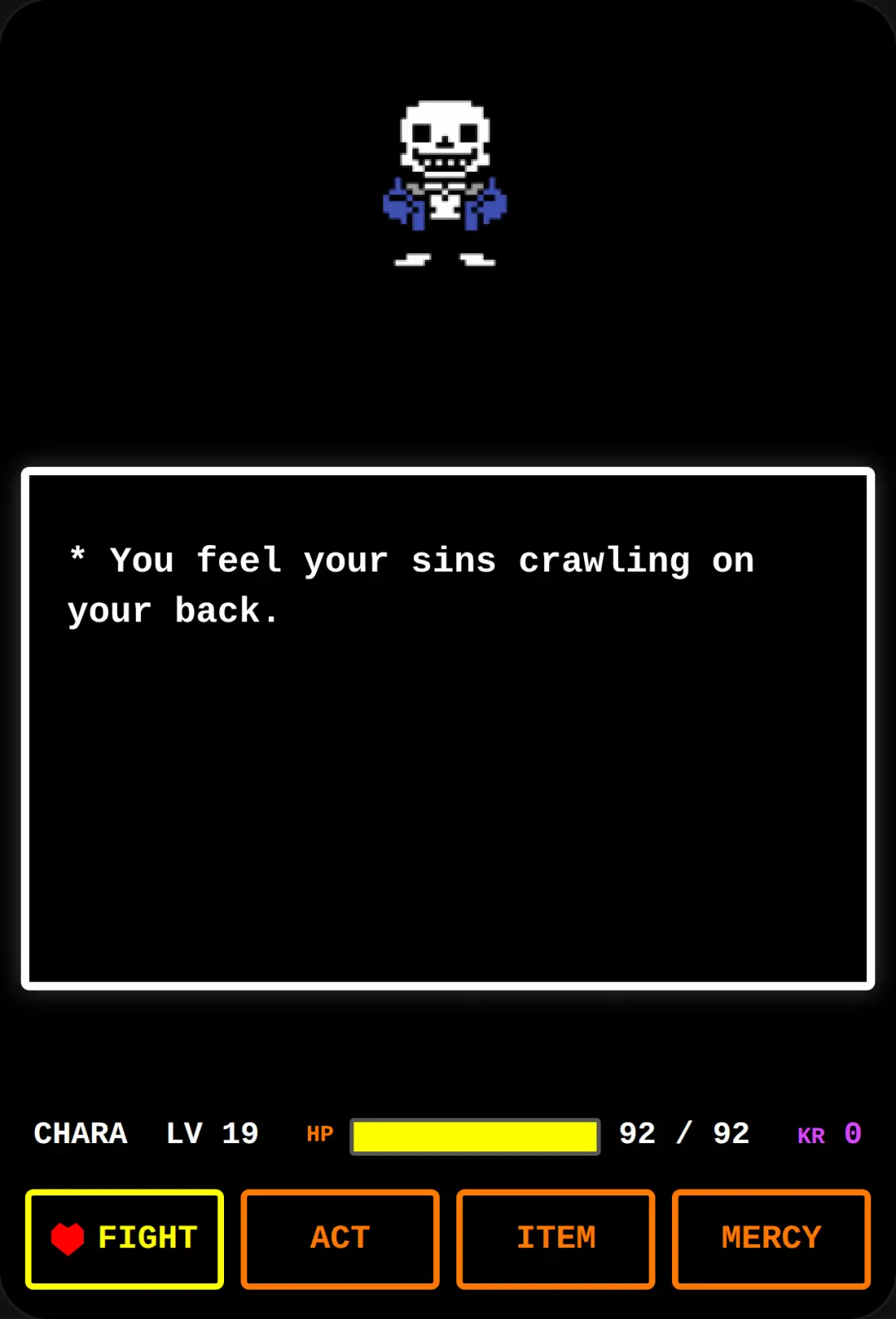 Undertale Sans Boss Fight cover