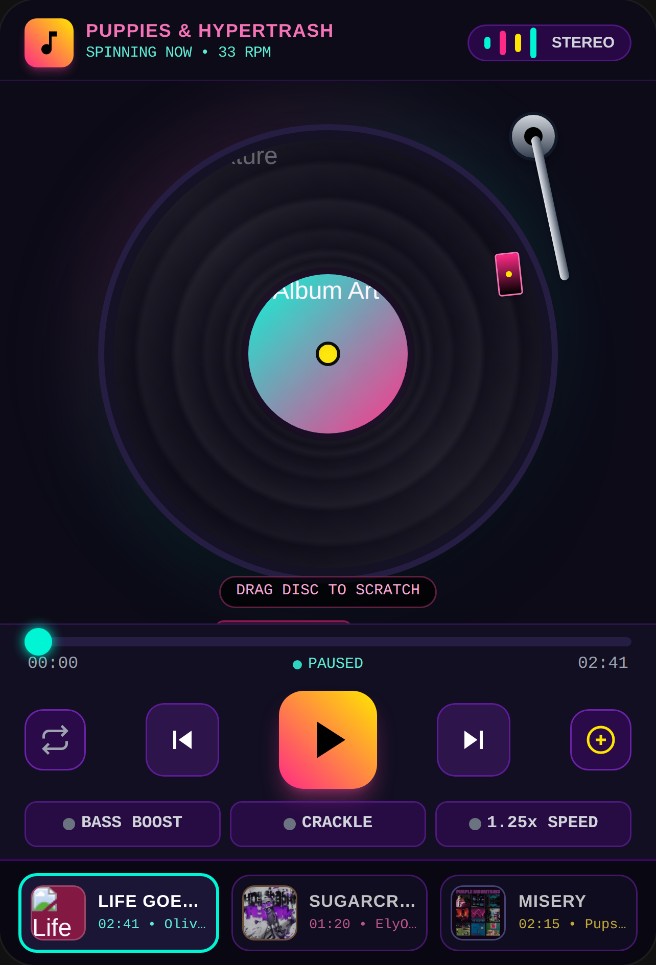 Puppies & Hypertrash - Album Player cover