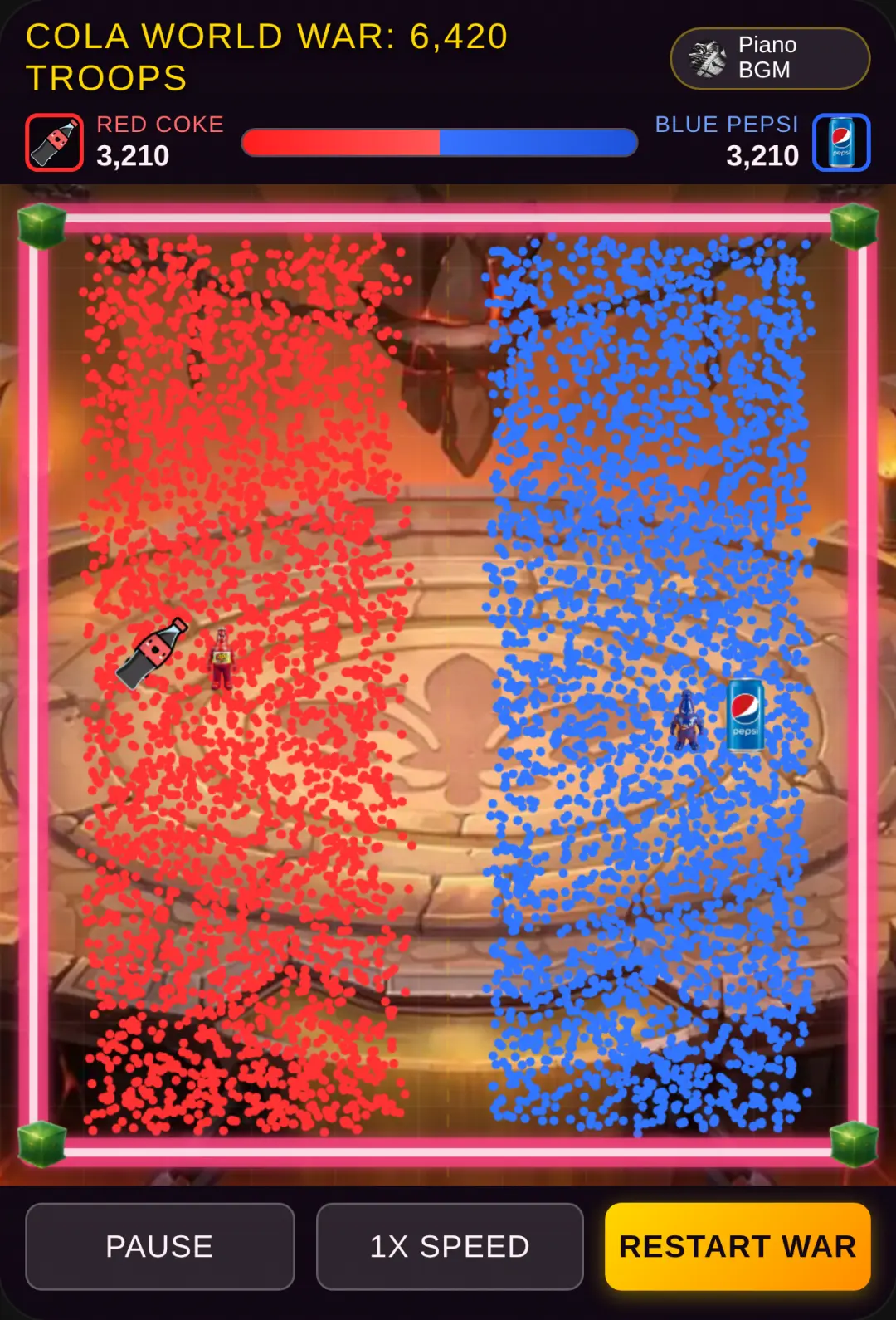 Cola World War: 6,420 Troops Battle cover