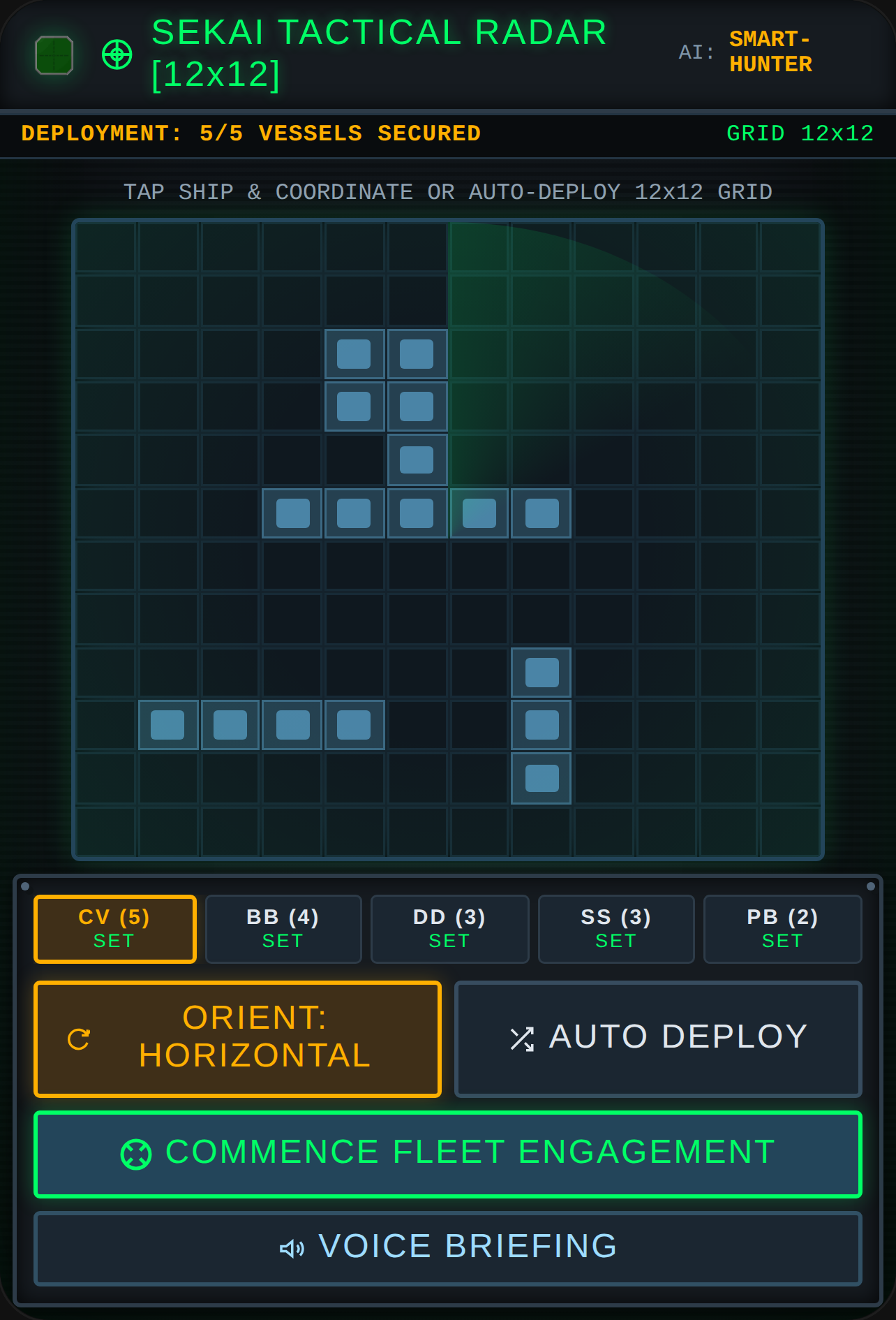 Electronic Battleship 12x12 cover