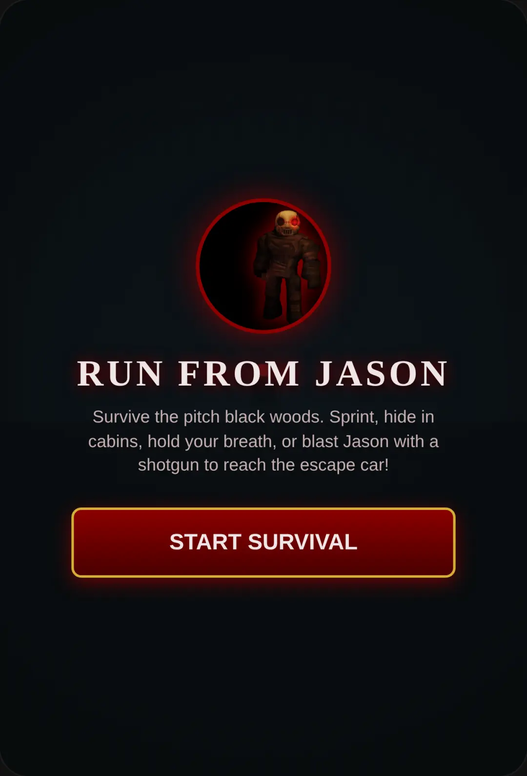 Escape Jason: 3D Forest cover