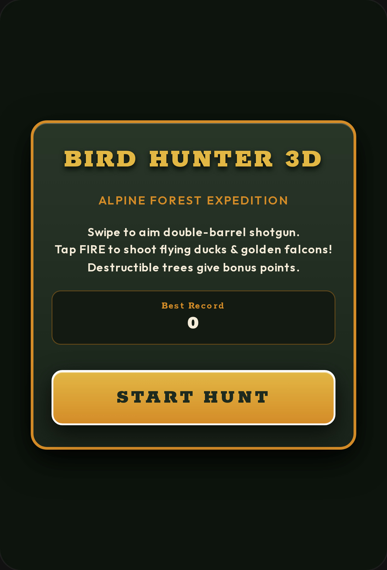 3D Bird Hunter - Alpine Forest cover