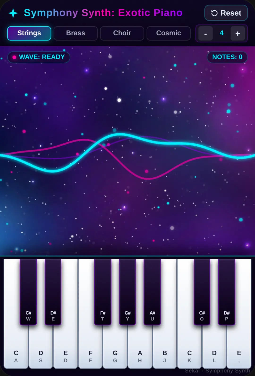 Symphony Synth:Exotic Piano cover