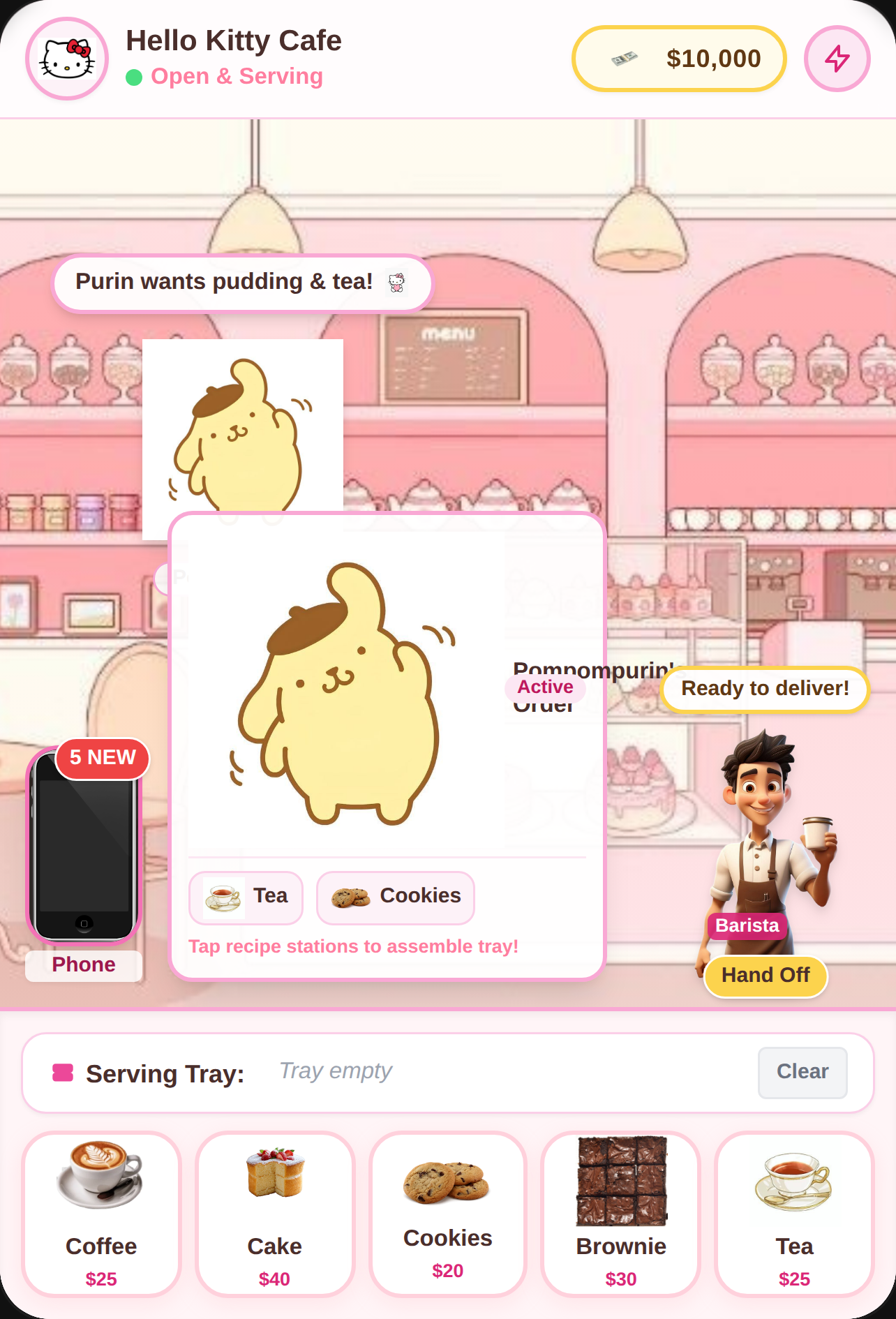 Hello Kitty Kawaii Pastel Cafe cover