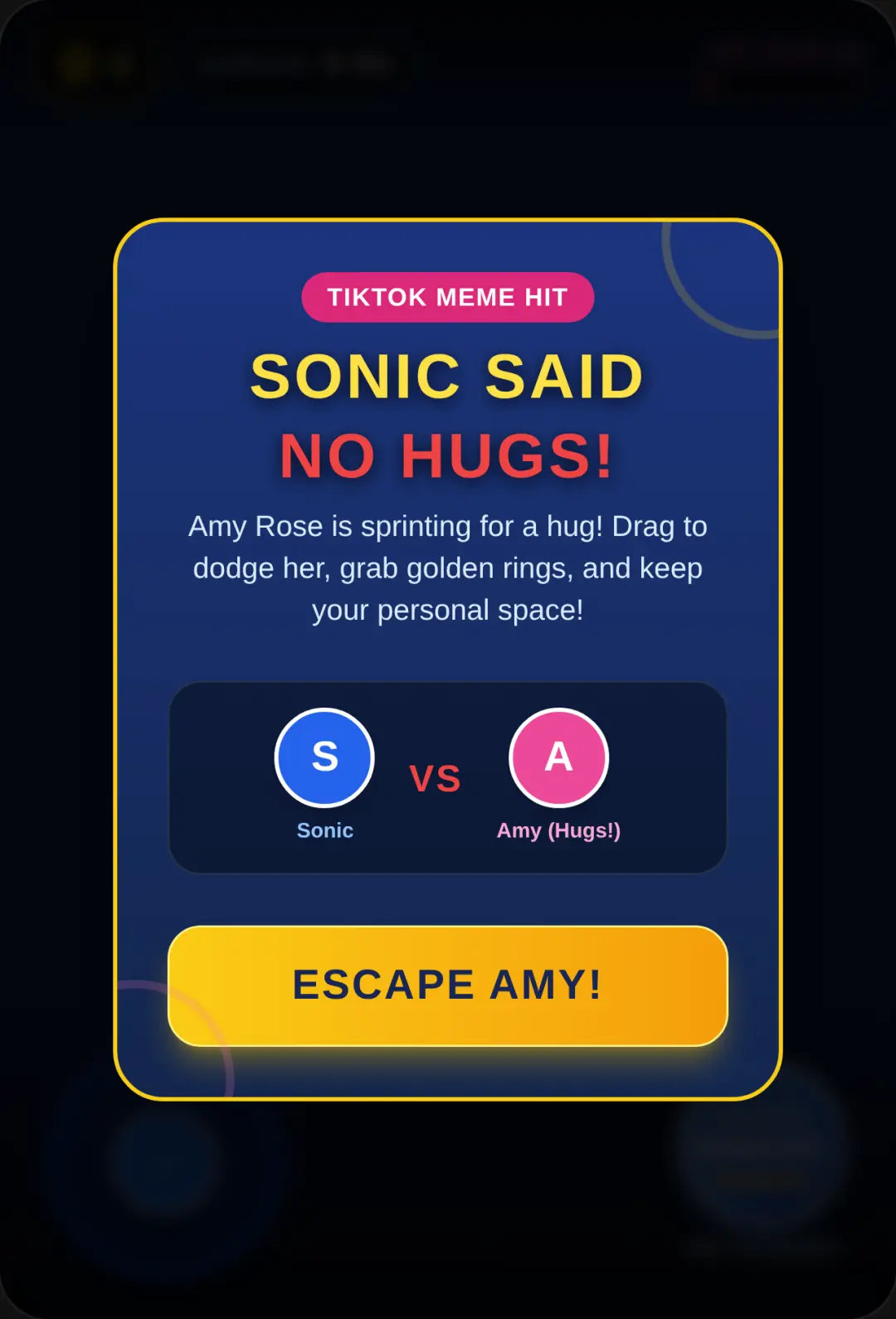 Sonic Said NO HUGS! cover