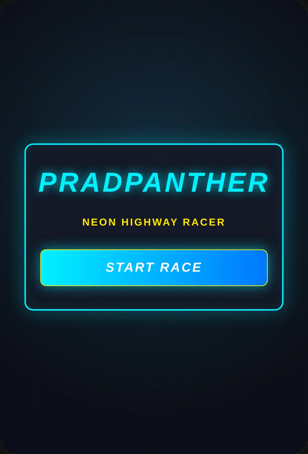 PRADPANTHER: Neon Highway Racer cover