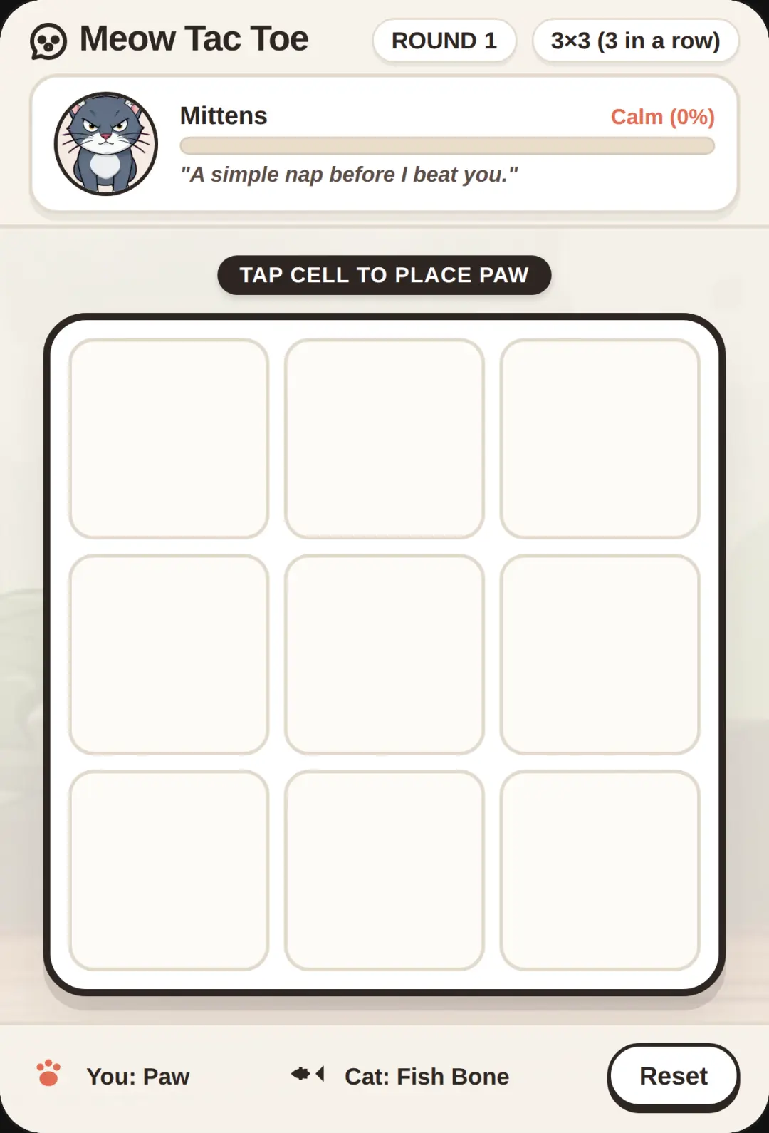 Meow Tac Toe cover