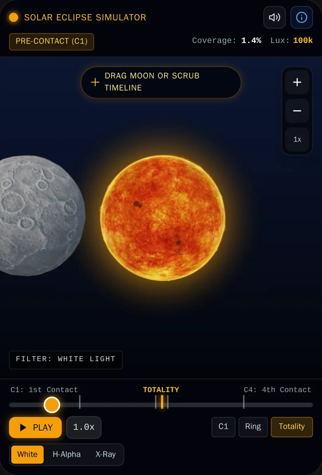 Solar Eclipse Astronomical Simulation cover