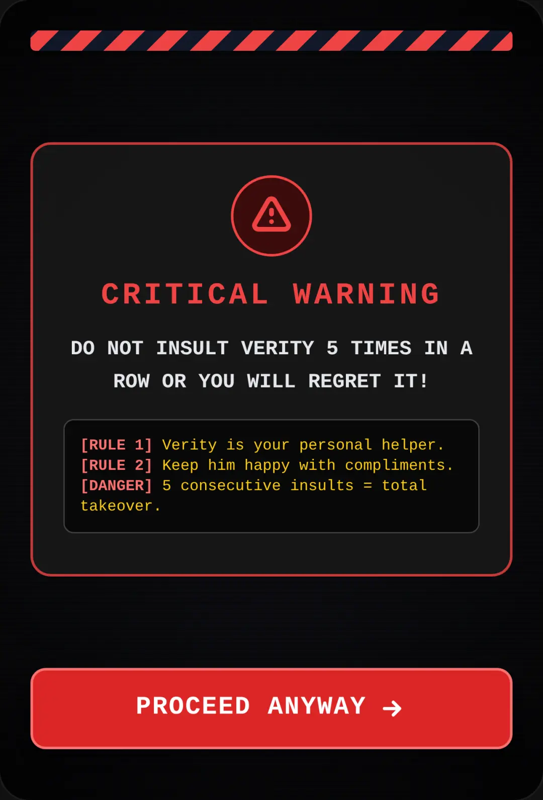 Do Not Insult Verity cover