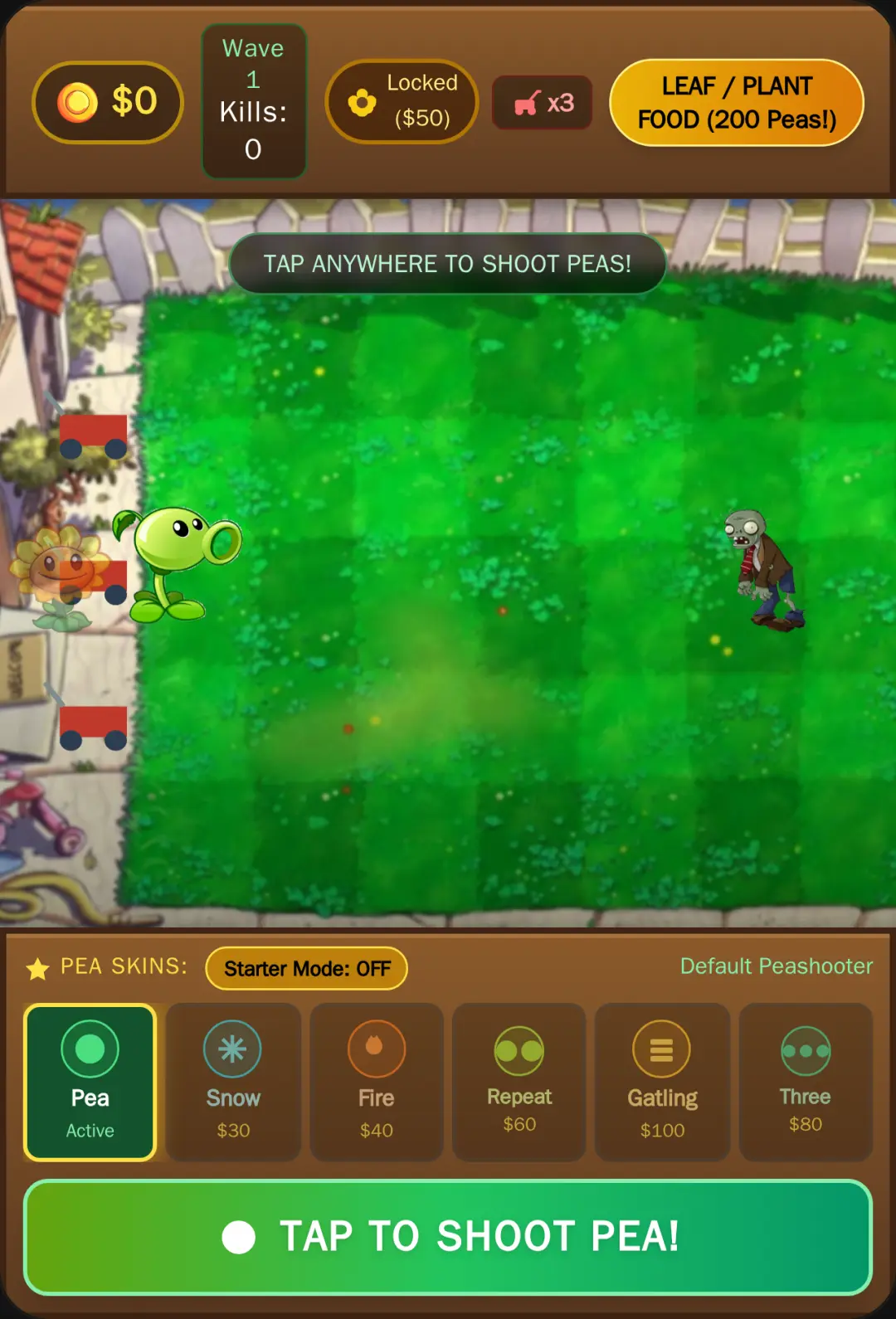 PvZ Peashooter Defense cover