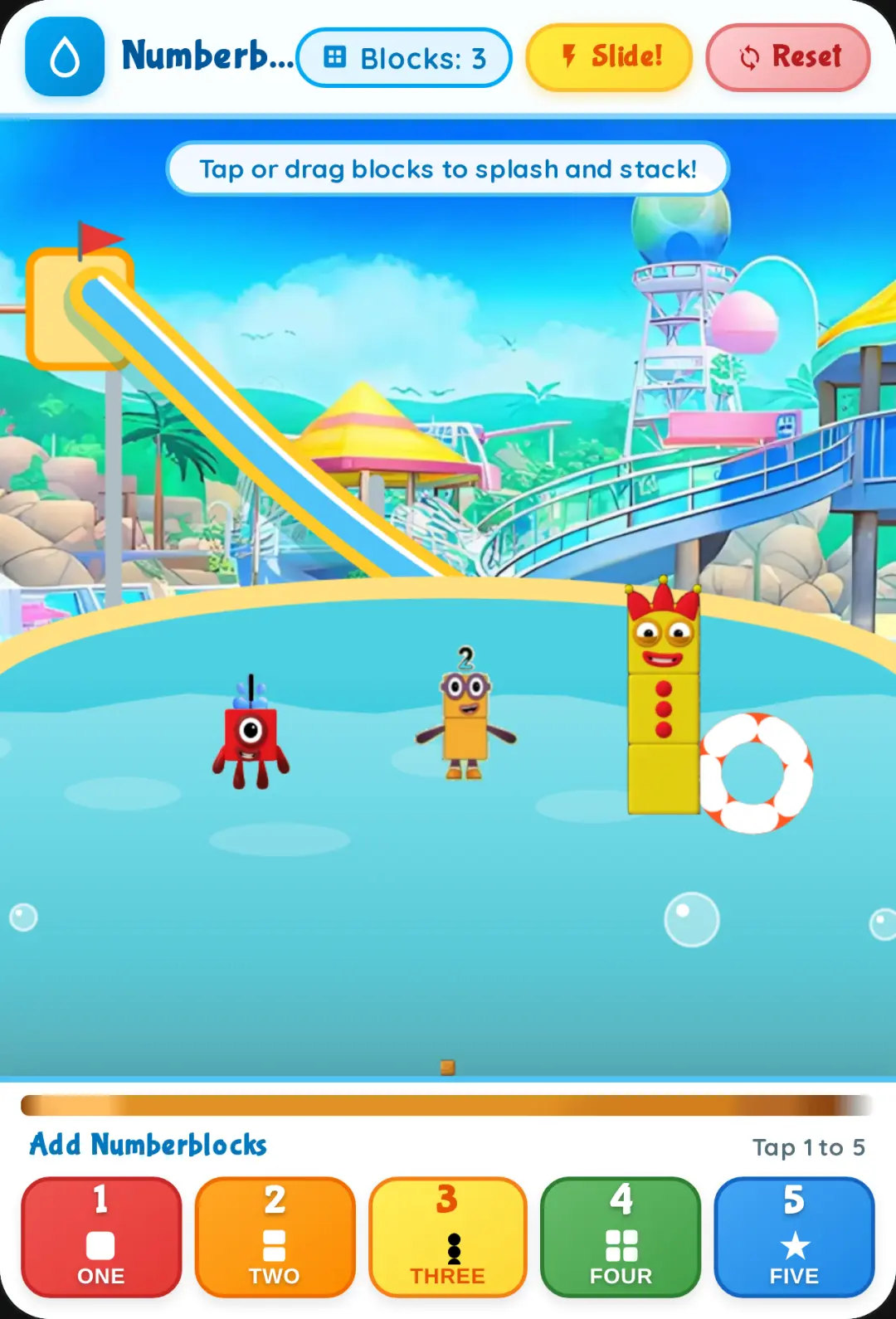 Numberblocks Water Park Sandbox cover
