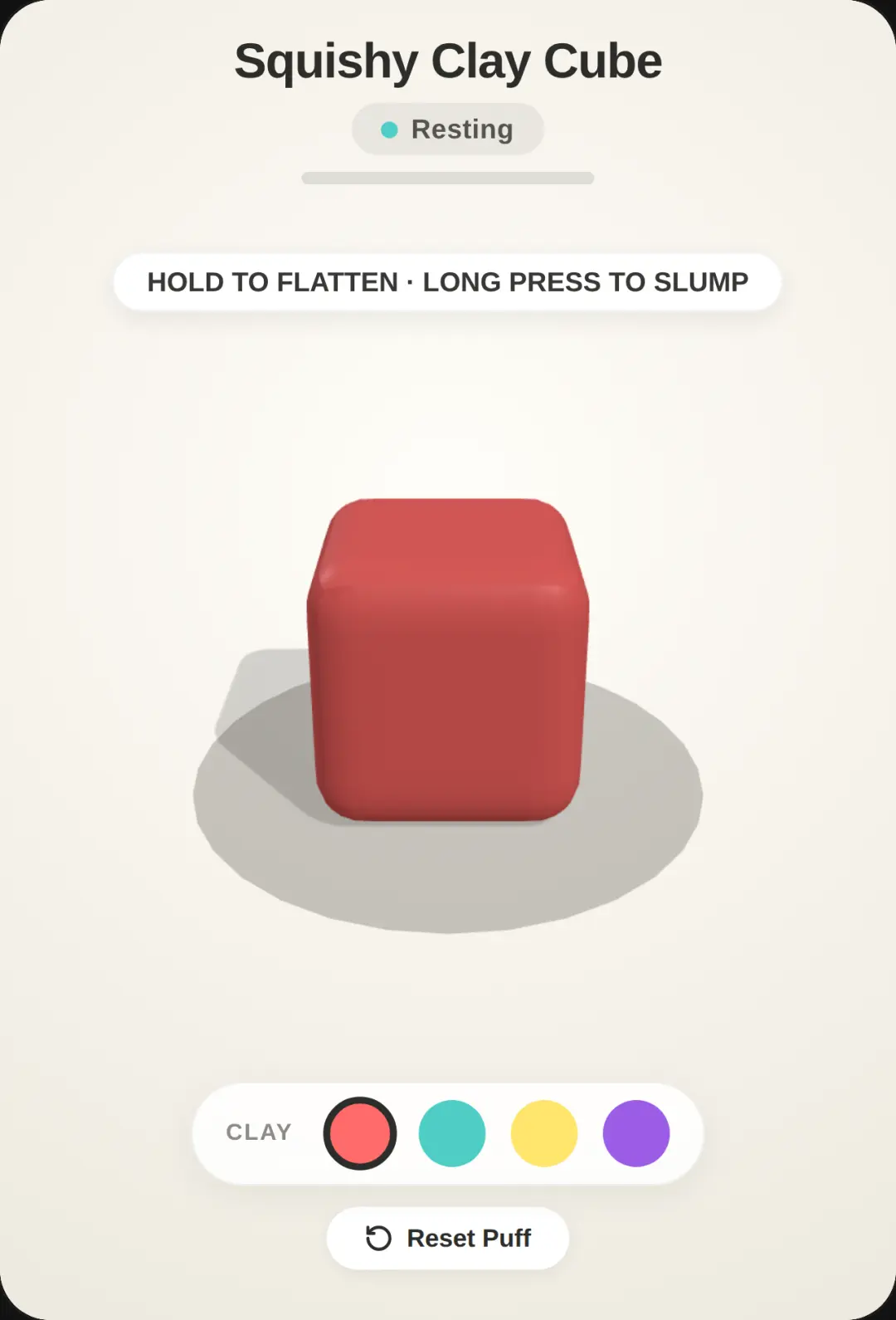 Squishy Clay Cube cover