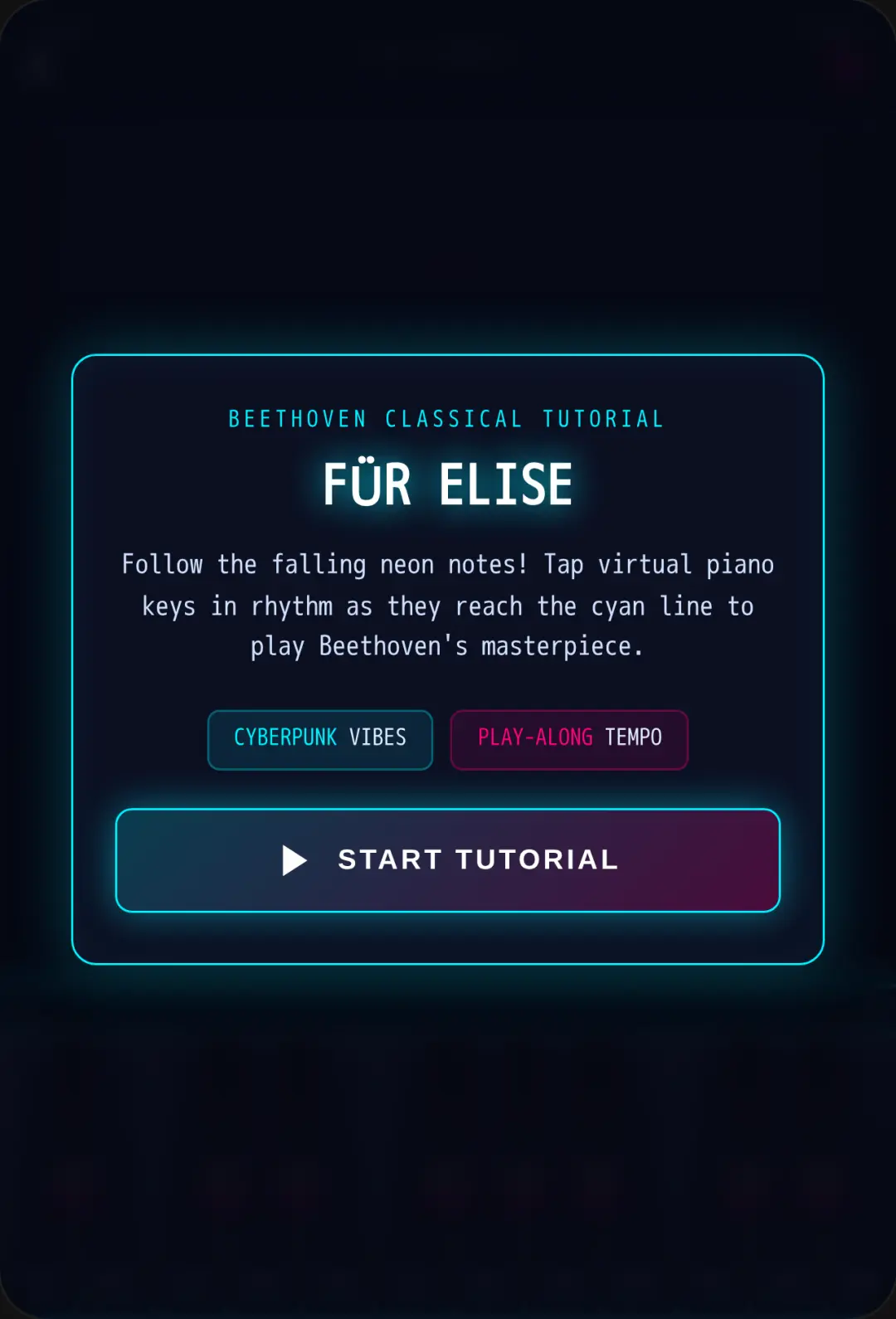 Cyber Elise: Neon Piano cover