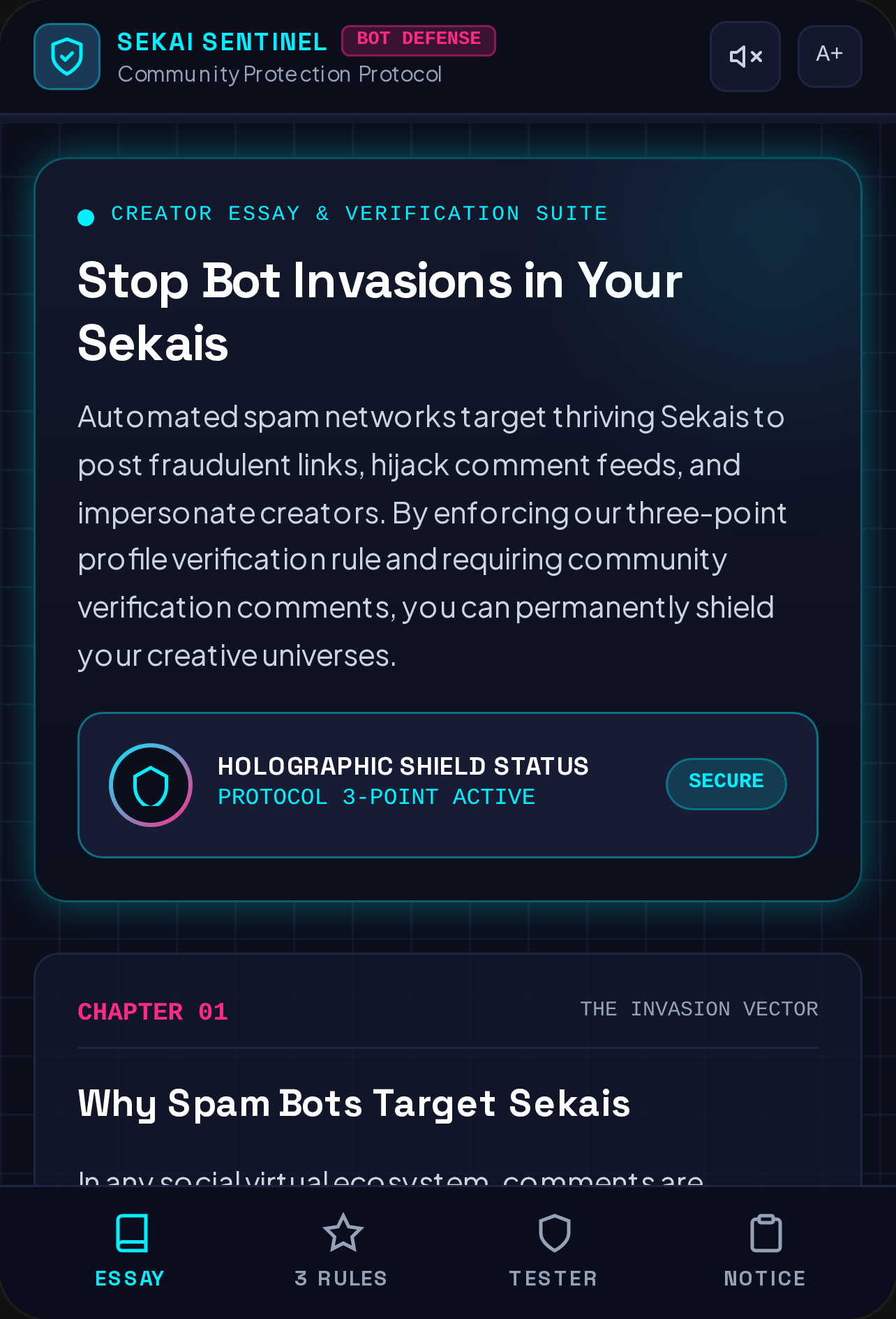 Defending Your Sekai: The Anti-Bot Manifesto cover