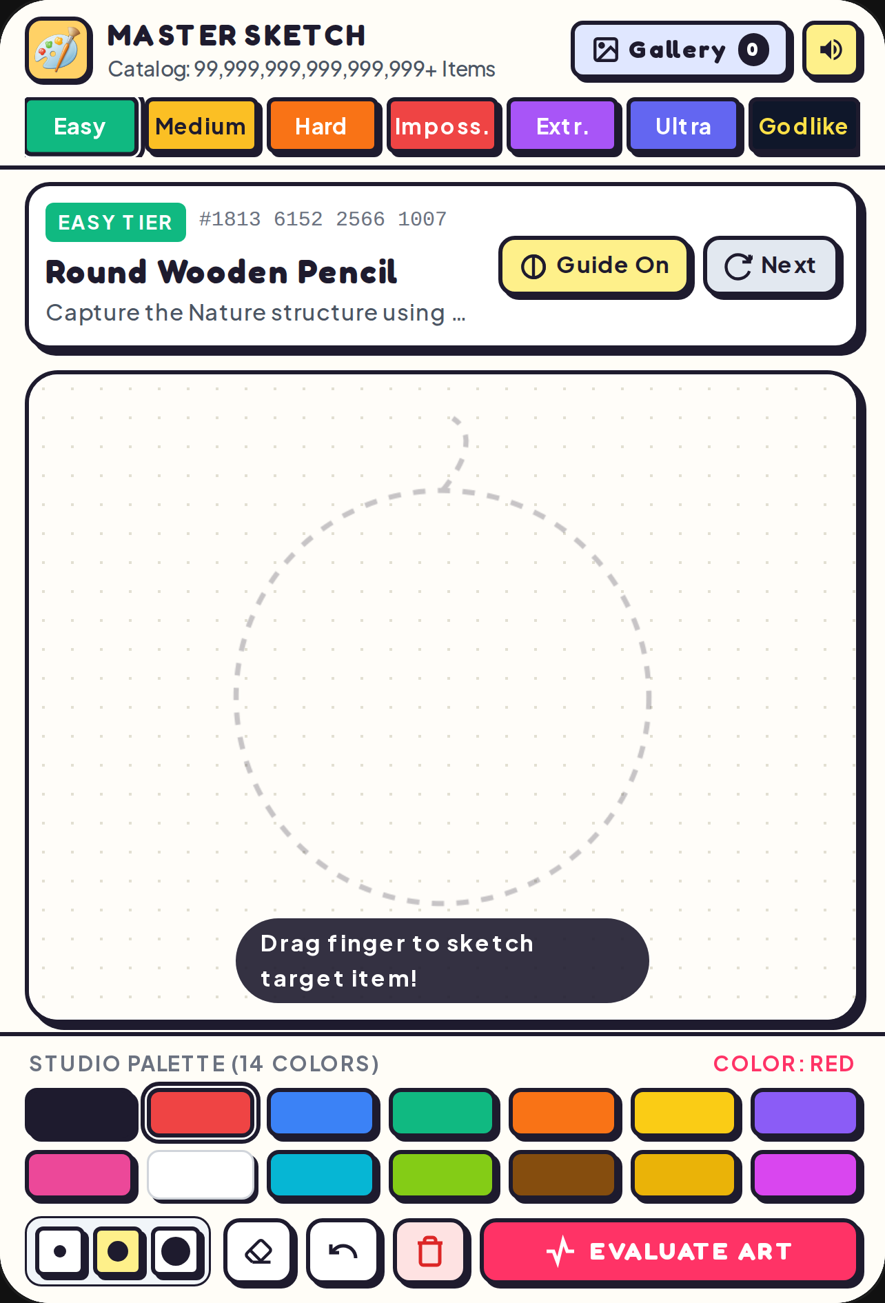Master Sketch: 99+ Quadrillion Items cover